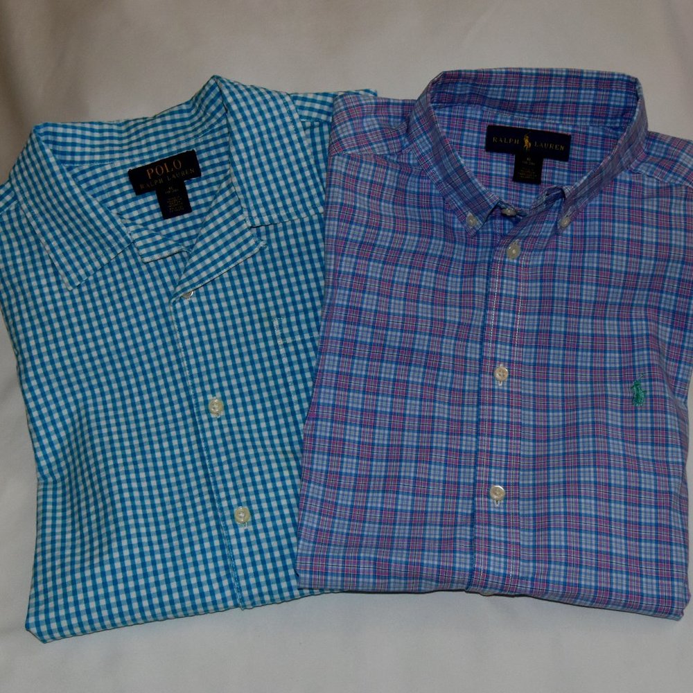 **TWO** Boys Polo Ralph Lauren Shirts XL 18-20